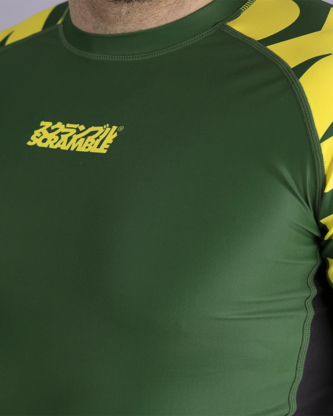 BAKA RASHGUARD - GREEN&GOLD