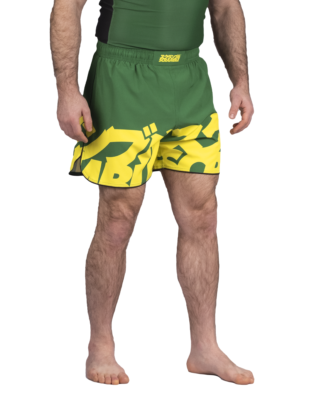BAKA GRAPPLING SHORTS - GREEN&GOLD