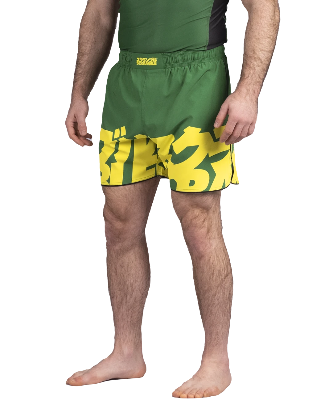 BAKA GRAPPLING SHORTS - GREEN&GOLD