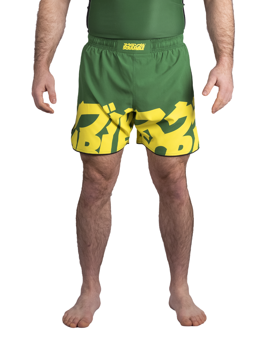 BAKA GRAPPLING SHORTS - GREEN&GOLD