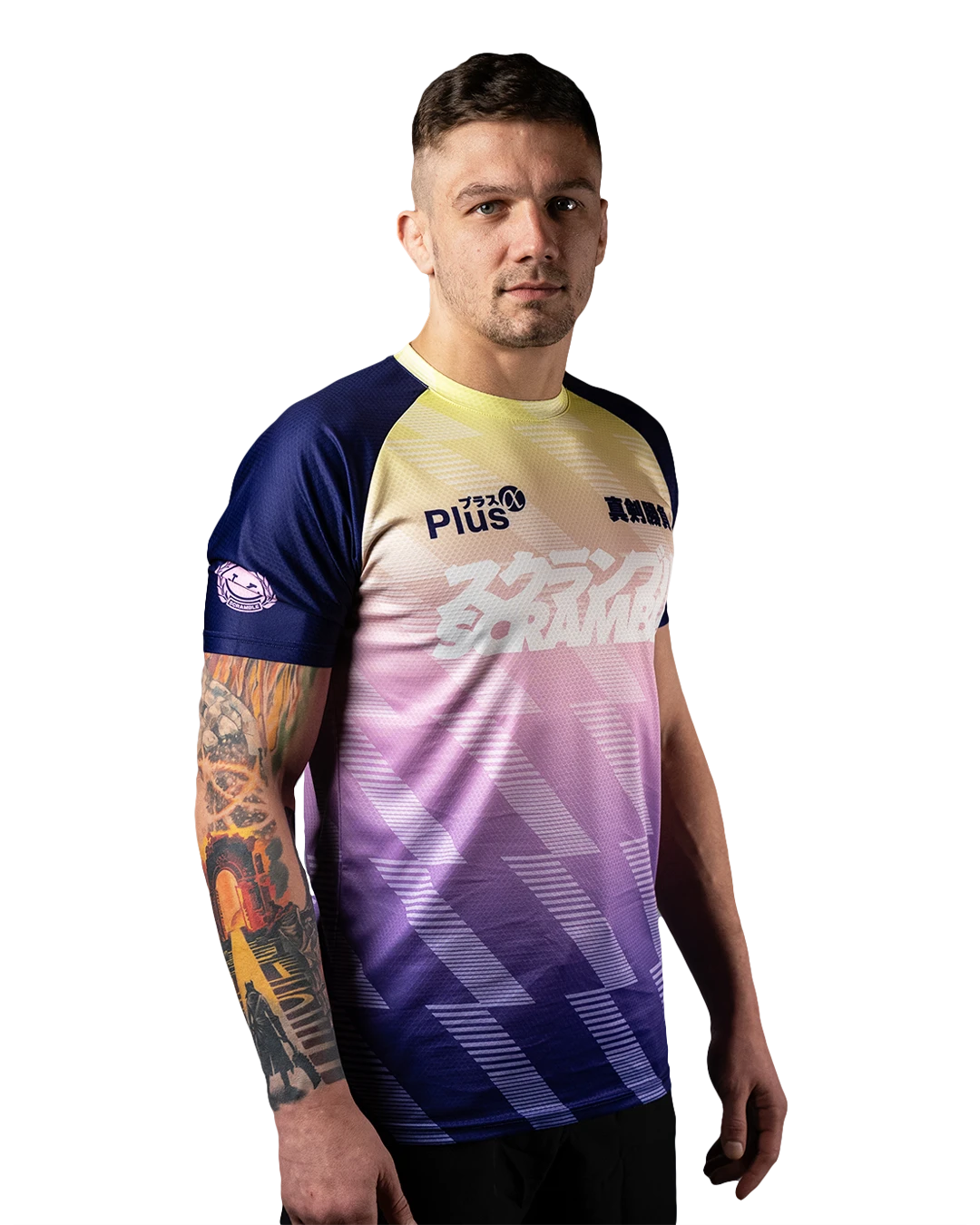 DORAI TRAINING TOP - PURPLE/YELLOW