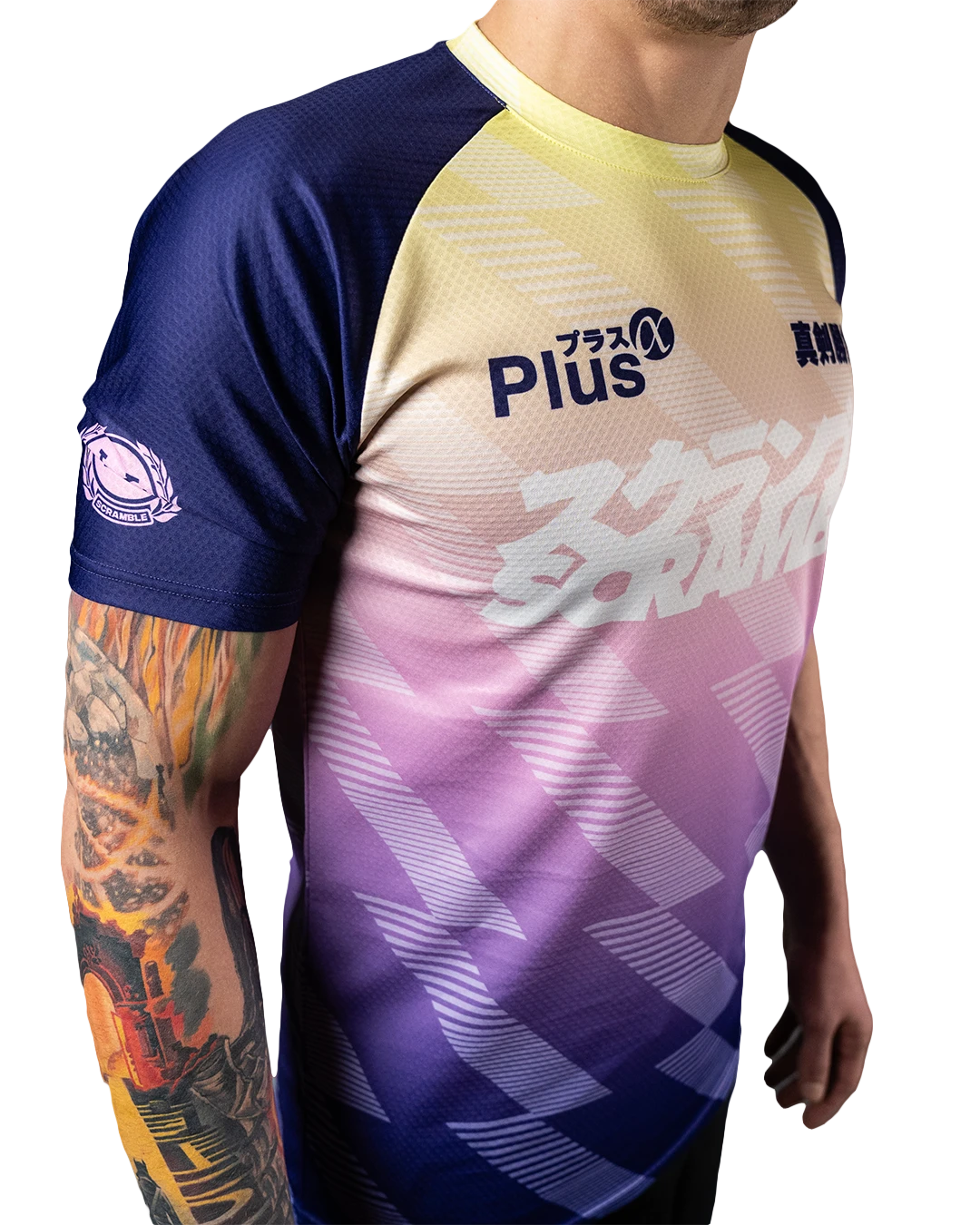 DORAI TRAINING TOP - PURPLE/YELLOW