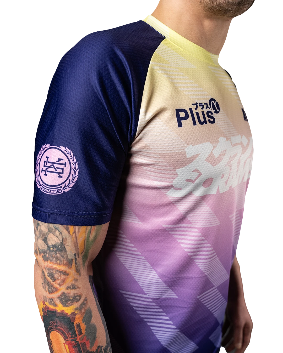 DORAI TRAINING TOP - PURPLE/YELLOW