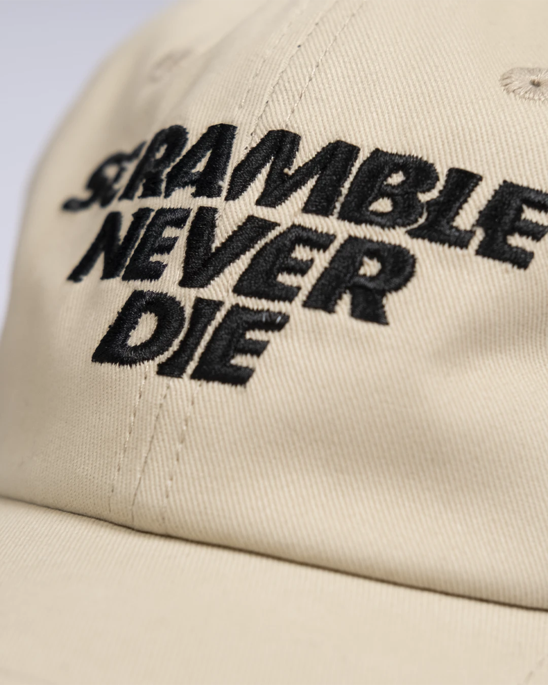 SCRAMBLE NEVER DIE DAD HAT