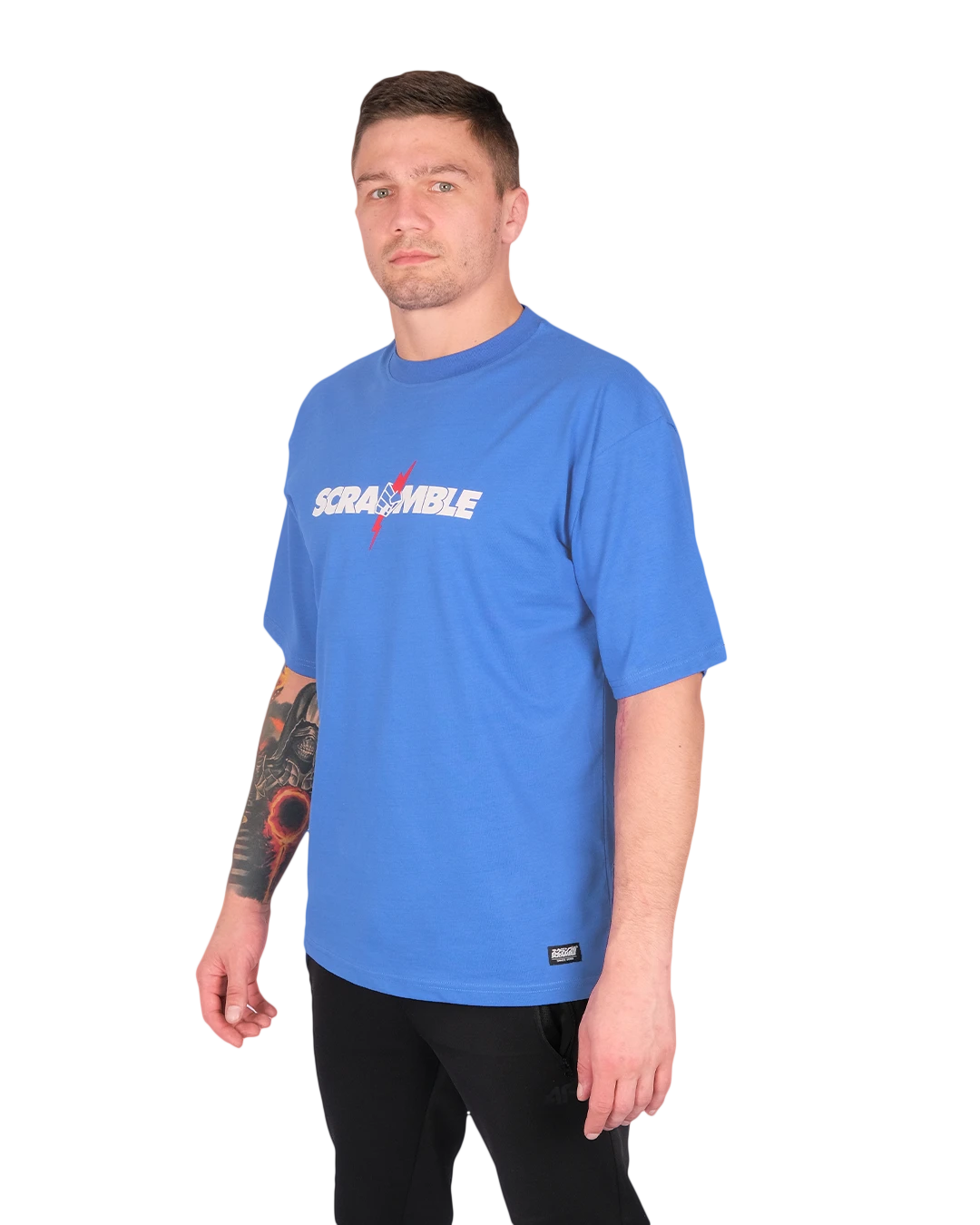 SCRAMBLE NEVER DIE TEE - BLUE