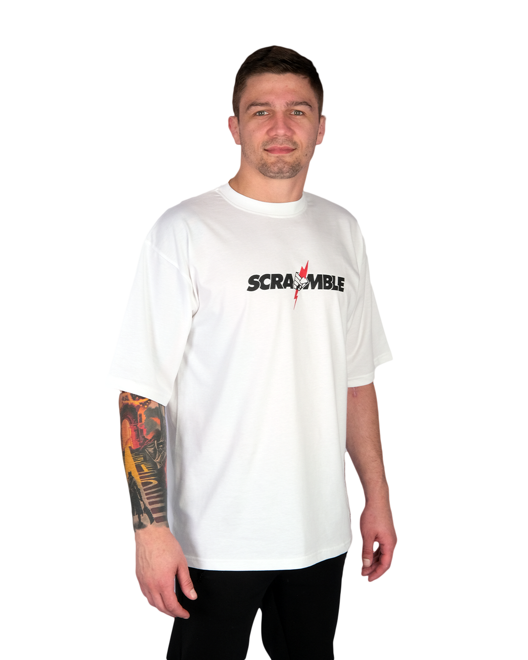 SCRAMBLE NEVER DIE TEE - WHITE