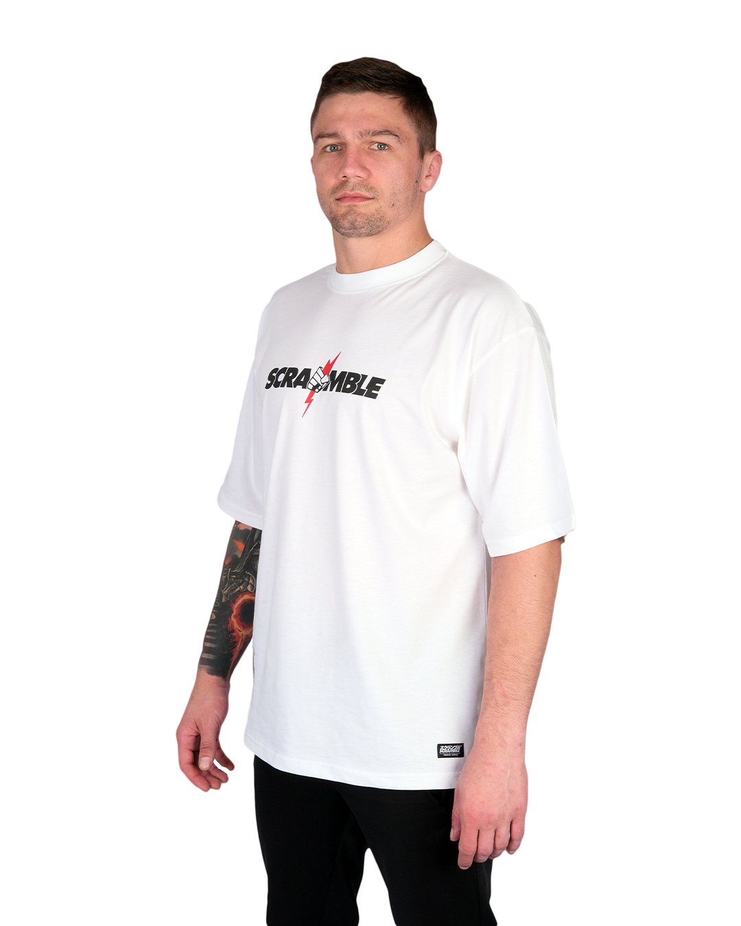 SCRAMBLE NEVER DIE TEE - WHITE