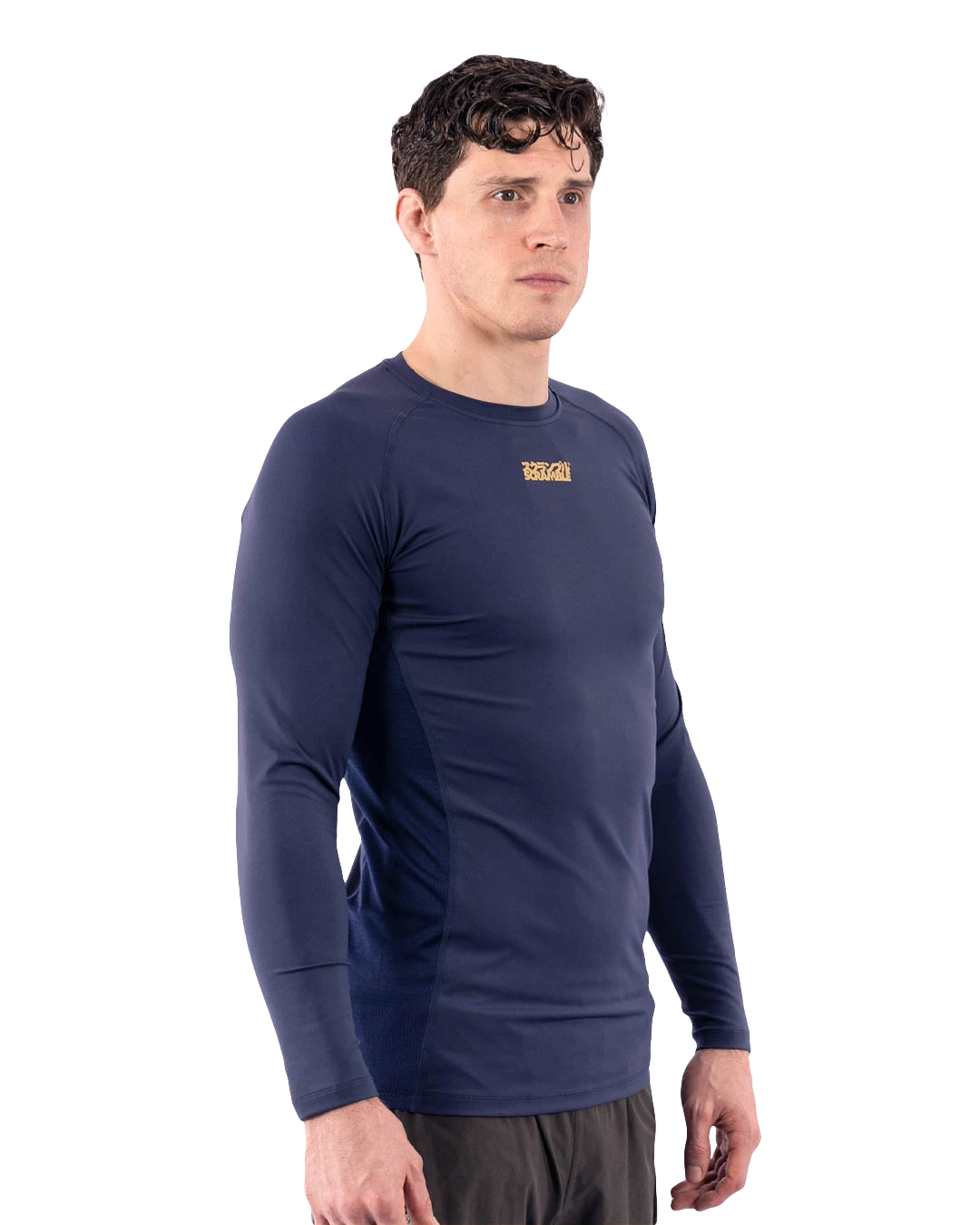 SHINOBI LS COMPRESSION RASHGUARD - MIDNIGHT BLUE