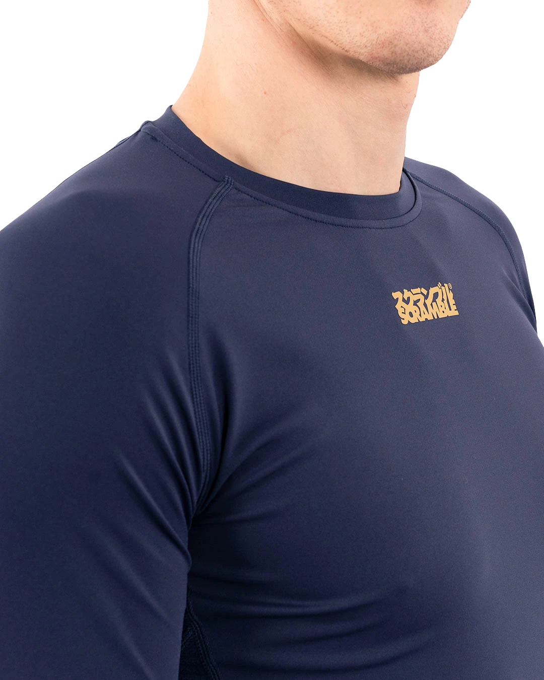 SHINOBI LS COMPRESSION RASHGUARD - MIDNIGHT BLUE