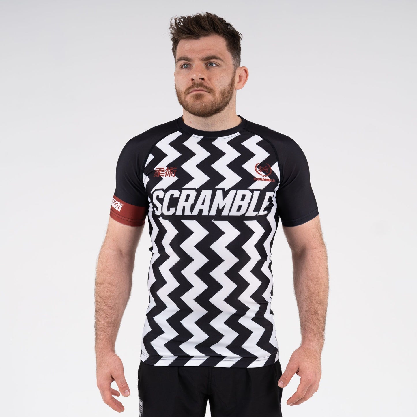 SCRAMBLE RANKED RASHGUARD V5 – BLACK
