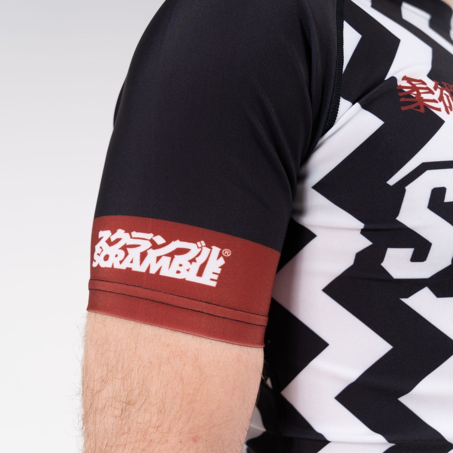 SCRAMBLE RANKED RASHGUARD V5 – BLACK