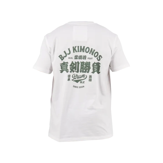 KIMONO LABEL TEE – WHITE