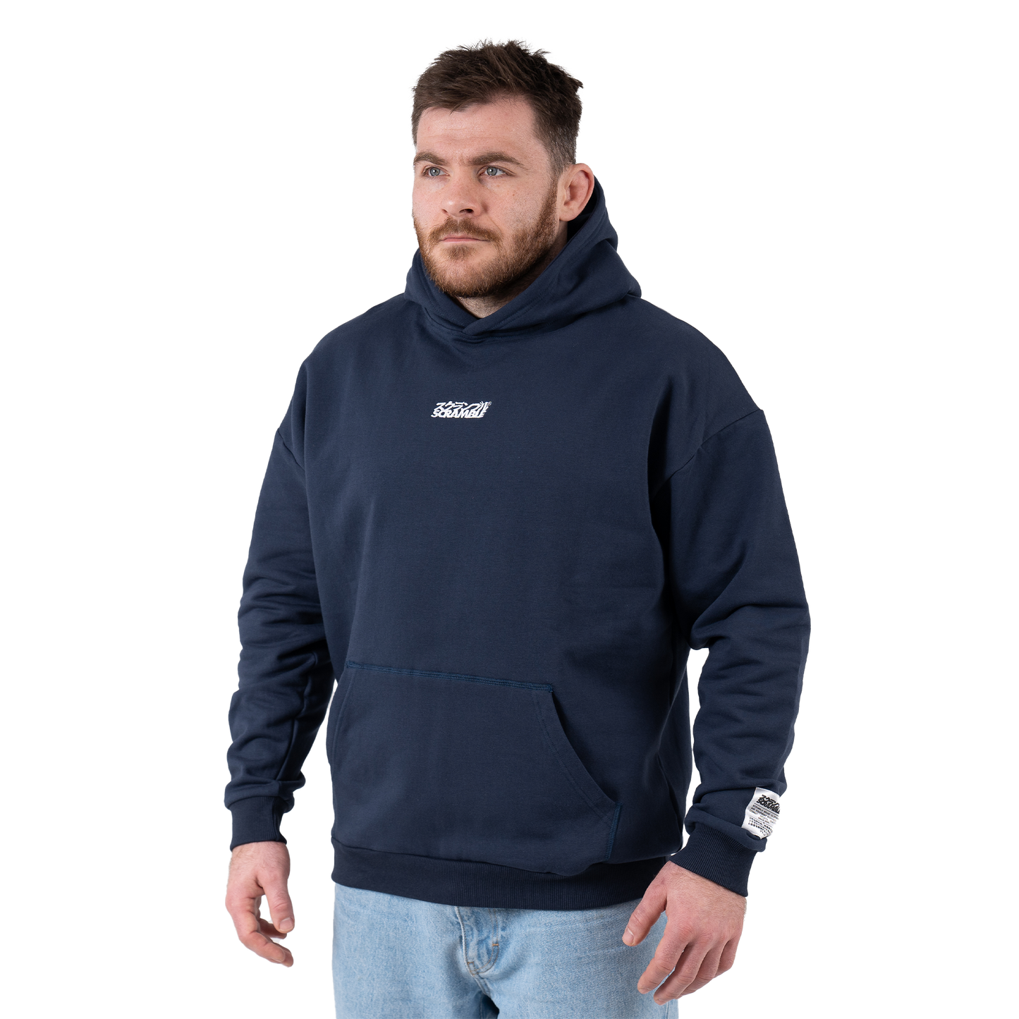 PUFF PRINT HOODY - NAVY