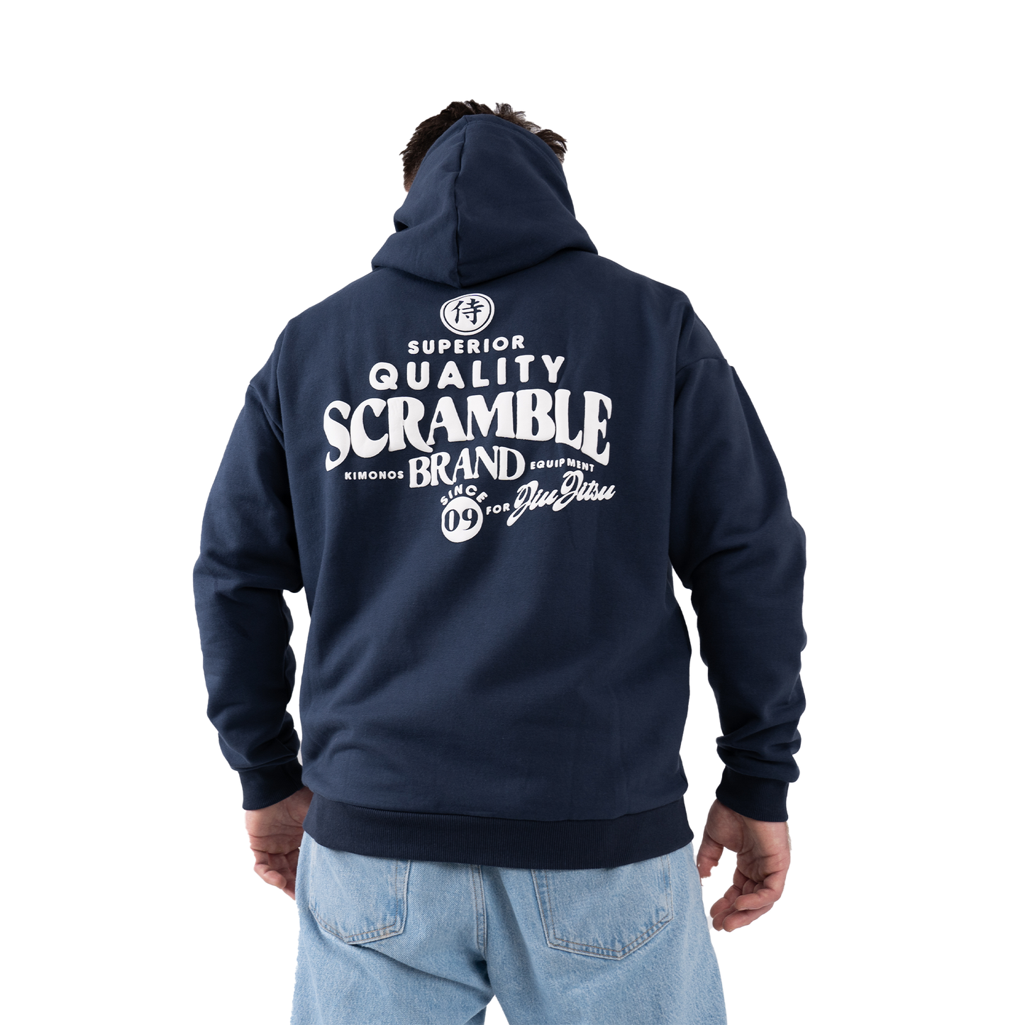 PUFF PRINT HOODY - NAVY