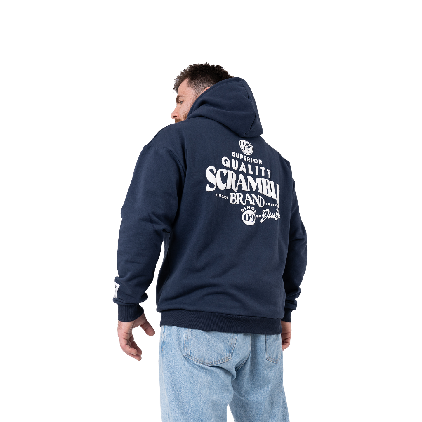 PUFF PRINT HOODY - NAVY