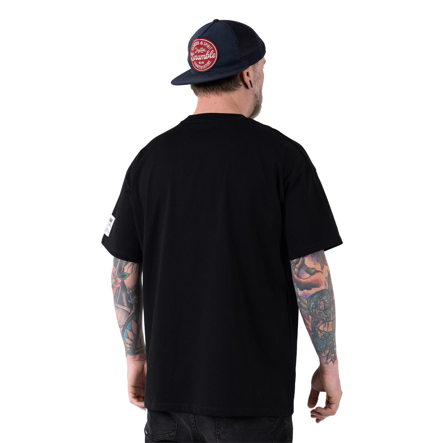 OVERSIZED LOGO TEE – BLACK