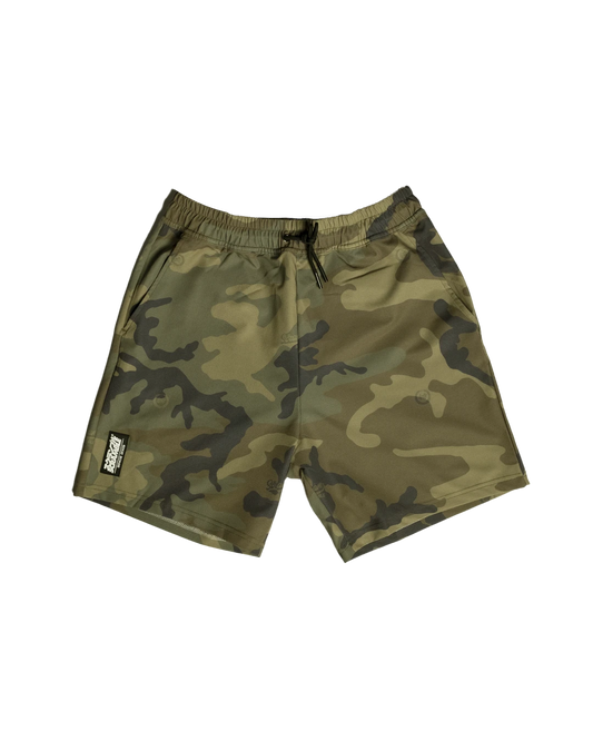 ACTIVE SHORTS - WOODLAND CAMO