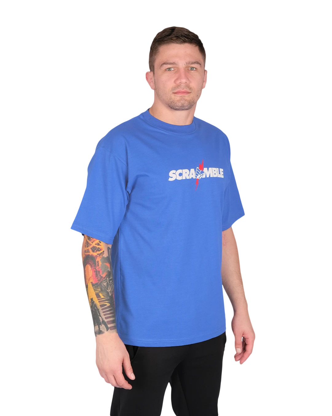SCRAMBLE NEVER DIE TEE - BLUE
